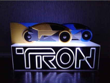 tron light cycle display fatmuppet 3d print model - Mito3D