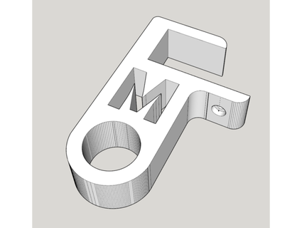 broomstick shelf mount ikea rde momsfreak bracket letter varde 3d print model - Mito3D