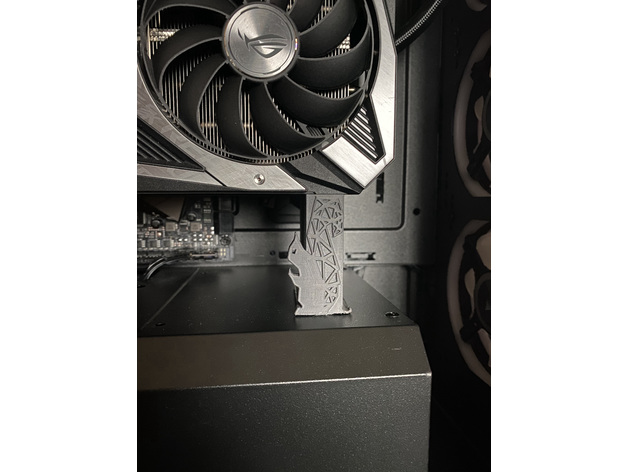 remix écureuil GPU anti affaissement strix 3090 verticale lashlol 3D print model - Mito3D