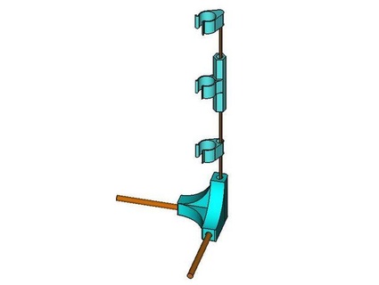 bricolaje diy cpap manguera estante soporte ooklaboo apap apoyo tangle free colchón desenredar 3d print model - Mito3D