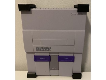 snes classic wall mount chicoquente vintage gaming nintendo super 3d print model - Mito3D