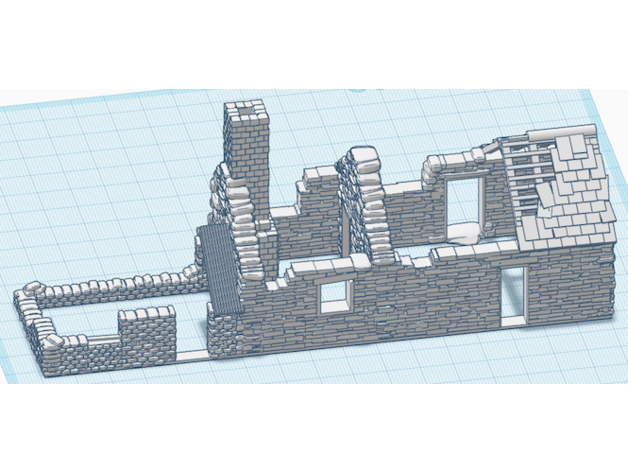 harap kulübe Mikesrailway 00 demiryolu terk edilmiş bina ho model demiryolları oo harabe 3D print model - Mito3D