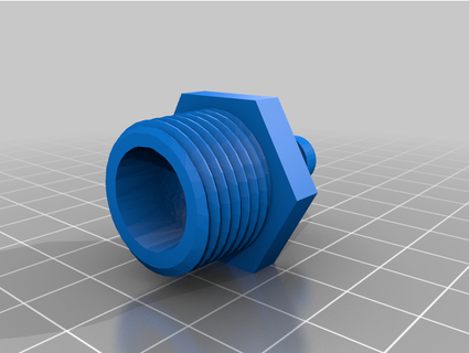 3 8 barb 1 2 mpt ablepineapple ecm fgc-9 pipe fitting 3d print model - Mito3D