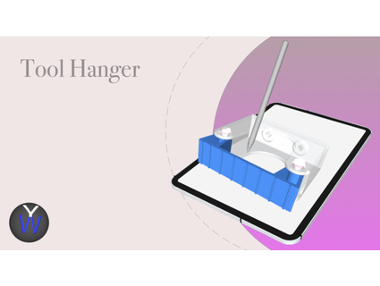 friction tool hanger yepher elfa holder 3d print model - Mito3D