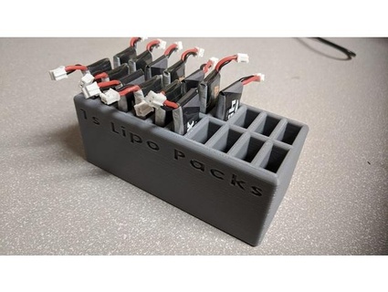 Lipo 1s Batterie Halter Unterstützung buckeyes1997 3d print model - Mito3D