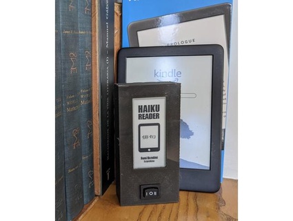 haiku eink reader ronibandini arduino ereader esp32 japan literature 3d print model - Mito3D