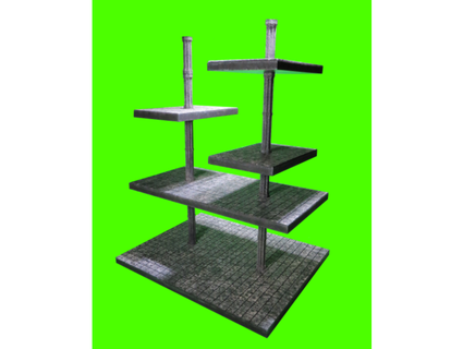 muti-tiered tabletop terrain talktocory dandd dnd tiles dungeon dungeons dragons pathfinder rpg wargame wargaming 3d print model - Mito3D