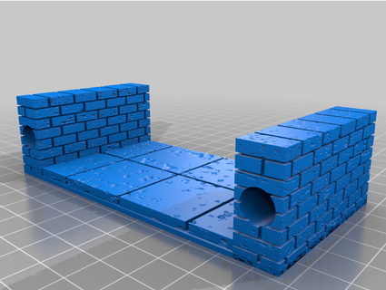 dungeon corridor nutcase69 tiles warhammer 3d print model - Mito3D