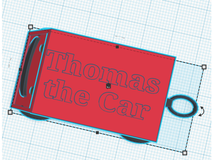 thomas car kovadave 3d print model - Mito3D
