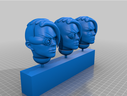 karen head 28mm remix celmensk 3d print model - Mito3D