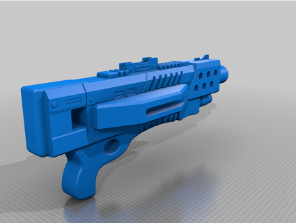 Masse 300 Claymore fusil pompe violethazey cool cosplay accessoire soutenir arme masse scifi 3d print model - Mito3D
