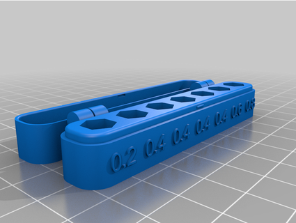 print place nozzle box wrench size 7 mm scurfin creality ender 3 holder storage 3d print model - Mito3D