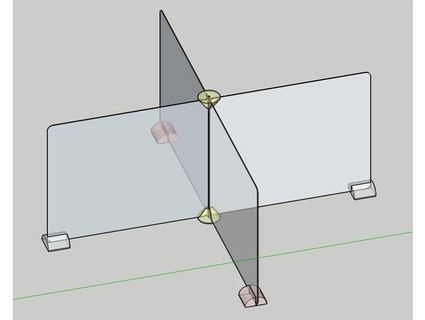 covidacrylicwall-f imaicom 3d print model - Mito3D