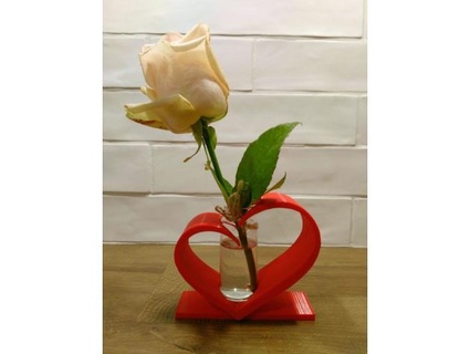 Valentinstag Herz geformt Vase nduf00 3d print model - Mito3D