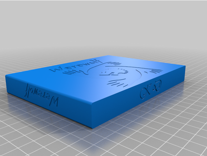 card snap fit box werewolf game design karafu din a7 snapfit 3d print model - Mito3D