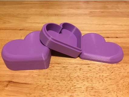 cuore forma scatola m3dps San Valentino giorno 3d print model - Mito3D