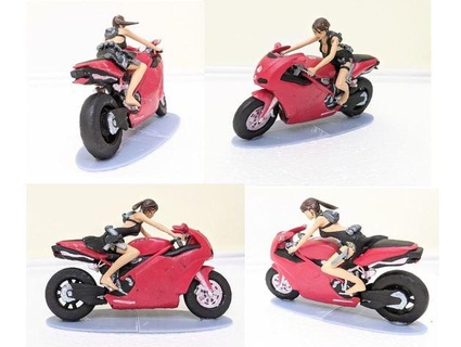 Lara Croft Grab Raider Legende Tokio Ducati Sport Fahrrad Croftzeit 3d print model - Mito3D