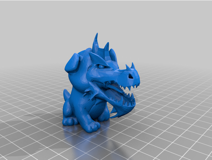dragon dog kendoodle 3d print model - Mito3D