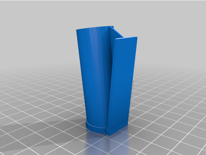 lip balm holder - wall mount flat cybria 3d print model - Mito3D