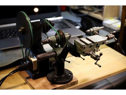 sewing máquina motor montar polea counter shaft relojeros torno kcaj2385 eje secundario coser 3d print model - Mito3D