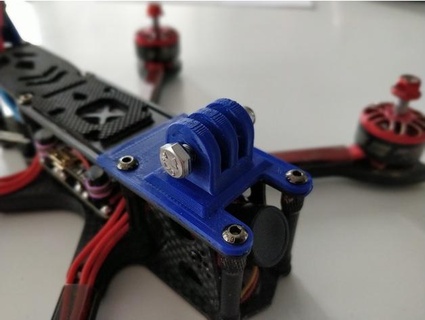 support gopro pour drone fpv iflight sl5 plate sinseman44 camera mount 3d print model - Mito3D