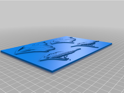 darwin's finches - flat volksswitch charles darwin 3d print model - Mito3D