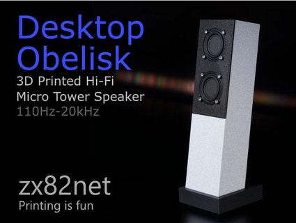 desktop obelisco micro Torre altoparlante zx82net Audio 3d print model - Mito3D