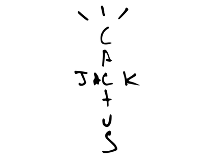 cactus Jack travis Scott logo rappleschmapple 3d print model - Mito3D