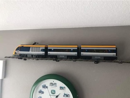 Lego treno traccia parete montare ironstrom modello treni 3d print model - Mito3D