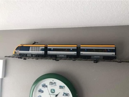 Lego entrenar pista pared montar trompo hierro modelo trenes 3d print model - Mito3D