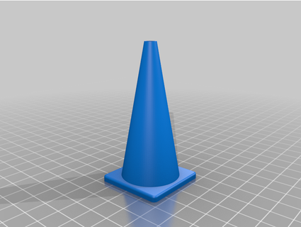 traffic cone printing test model 3 duoduo 3d print model - Mito3D