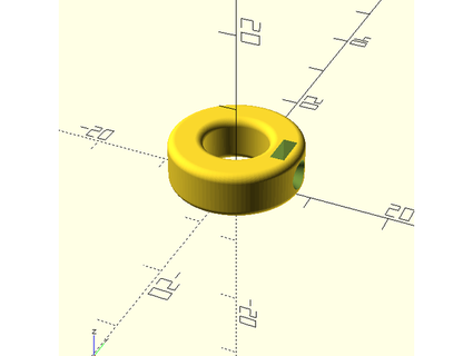 Customizável conjunto parafuso anel dstarke colarinho personalizador openscad 3d print model - Mito3D