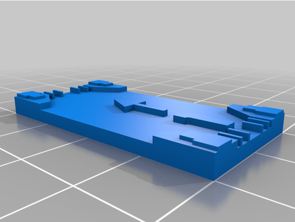 x-wing miniatures 1 maneuver template 3dprintinglife 3d print model - Mito3D