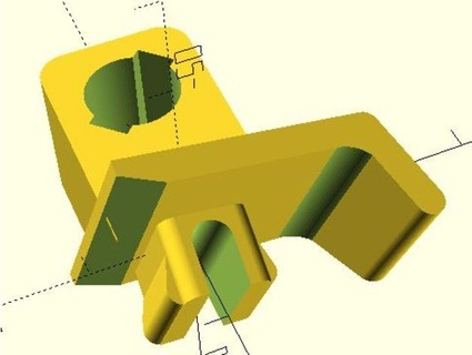 previa hood support oregondesign 3d print model - Mito3D