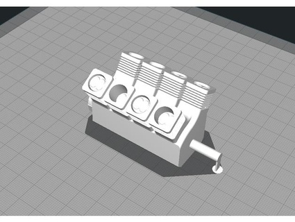 print-in-place v4 v6 v8 v-twin remix diarchetype engine fidget toy motor vtwin 3d print model - Mito3D
