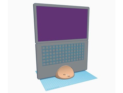 ultrabook ayakta durmak dikey açık 180 zzzy dell enlem dizüstü bilgisayar Aksesuarlar 3d print model - Mito3D