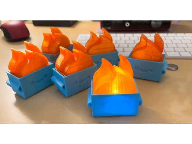 Müllcontainer Feuer Desktop Spielzeug stevetsuida 2020 Müllcontainerfeuer 3D print model - Mito3D