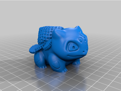 strawberry bulbasaur hero support chocolate covered pokemon valentines 3d print model - Mito3D