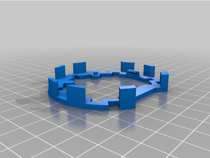 100mm button mount circuit playground express senjak 3d print model - Mito3D