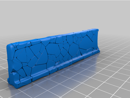 masaüstü taş duvar segmentler Batı dünyası 3d print model - Mito3D