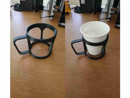 cup holder shiigai cupholder 3d print model - Mito3D