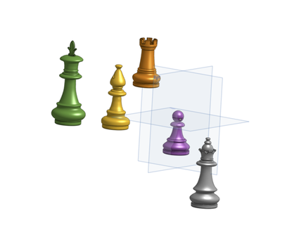 xadrez árvores conjunto 3d print model - Mito3D