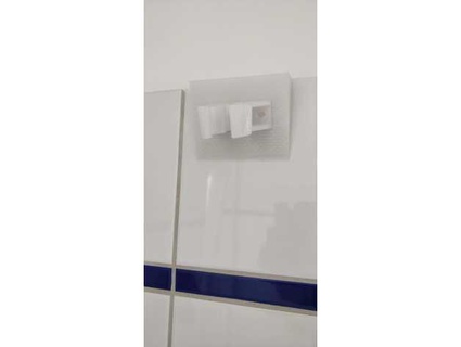 shower head angled stand 310mm diameter tupolev bathroom hanger 3d print model - Mito3D