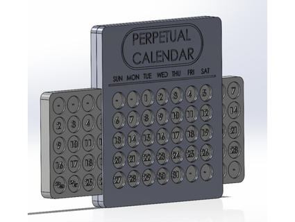 perpetual calender fraud calendar 3d print model - Mito3D
