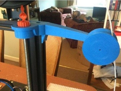 filament guide wheeled bearing fluby 3d print model - Mito3D