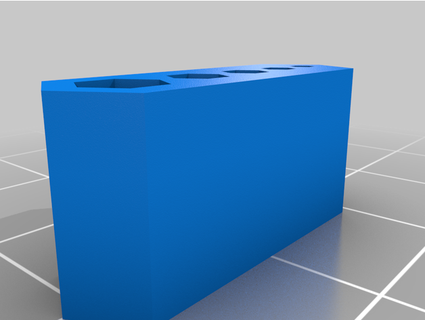 ender 3 hexagonal key holder jeanou creality 3d print model - Mito3D