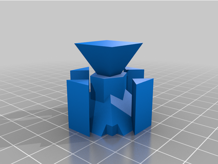 futuristico obelisco paleocrow gioco guerra terreno 3d print model - Mito3D