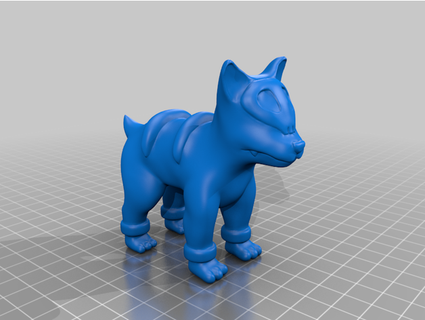 houndour pok mon twicetheslice dog pokemon 3d print model - Mito3D