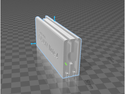 samsung note4 bateria suporte caso bainha 2x upetakis 3d print model - Mito3D