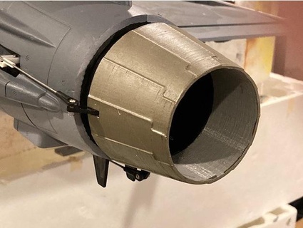 asa livre Gripen jato bocal extrusora vetorizado impulso Kalend jas 39 vt unidade 3d print model - Mito3D